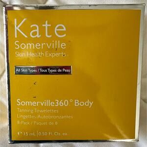 Kate Somerville 360 Body Tanning Towelettes 8 Pack Self Tanner Wipes NWT